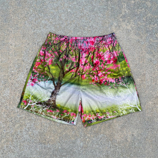 Fashion Casual Vintage Resort Print Shorts