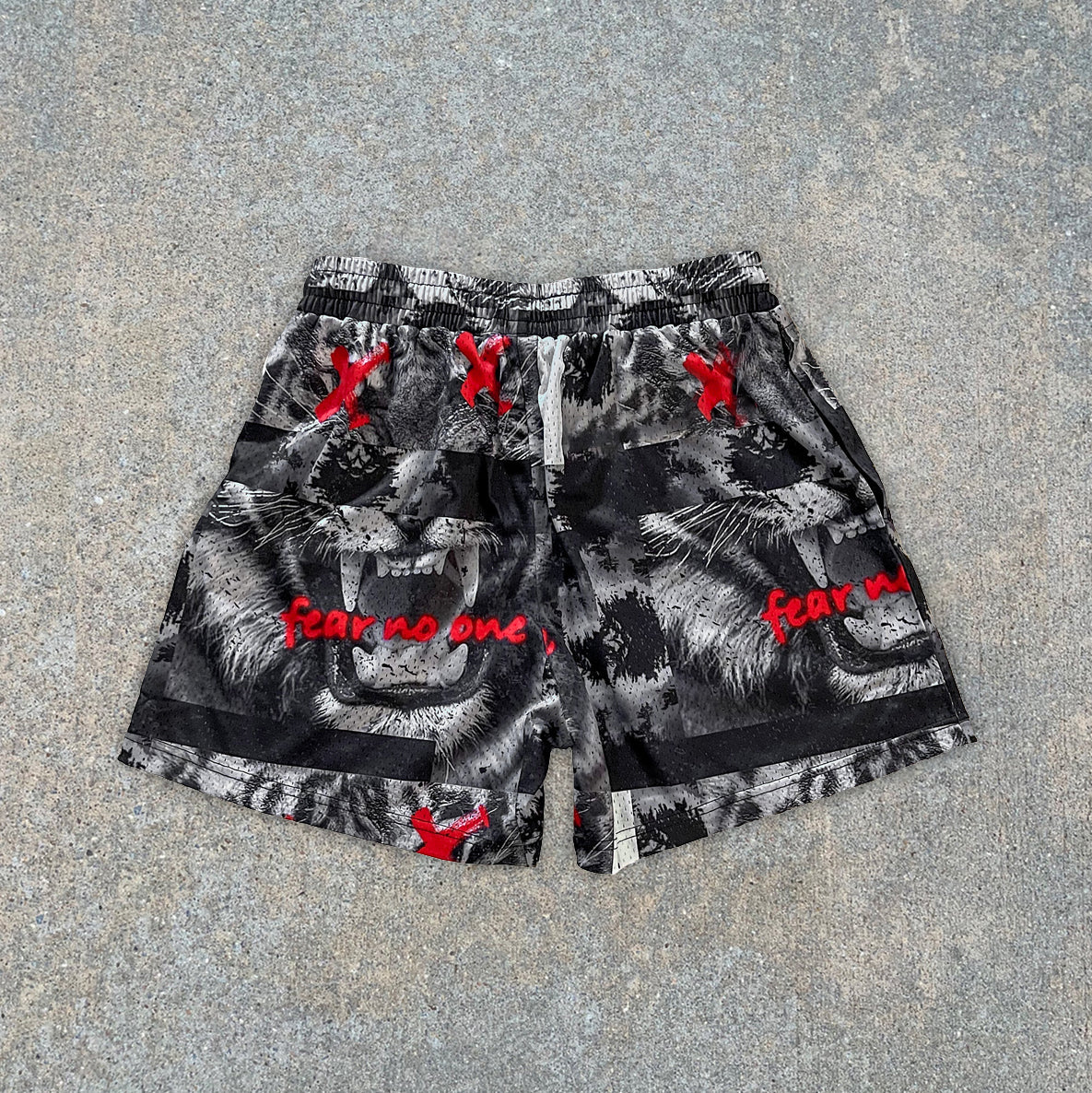 Sleek Casual Retro Street Style Printed Sports Shorts