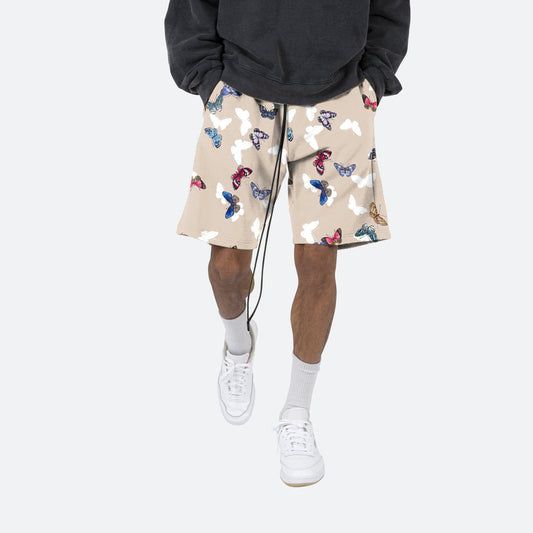 Tide brand retro butterfly street shorts