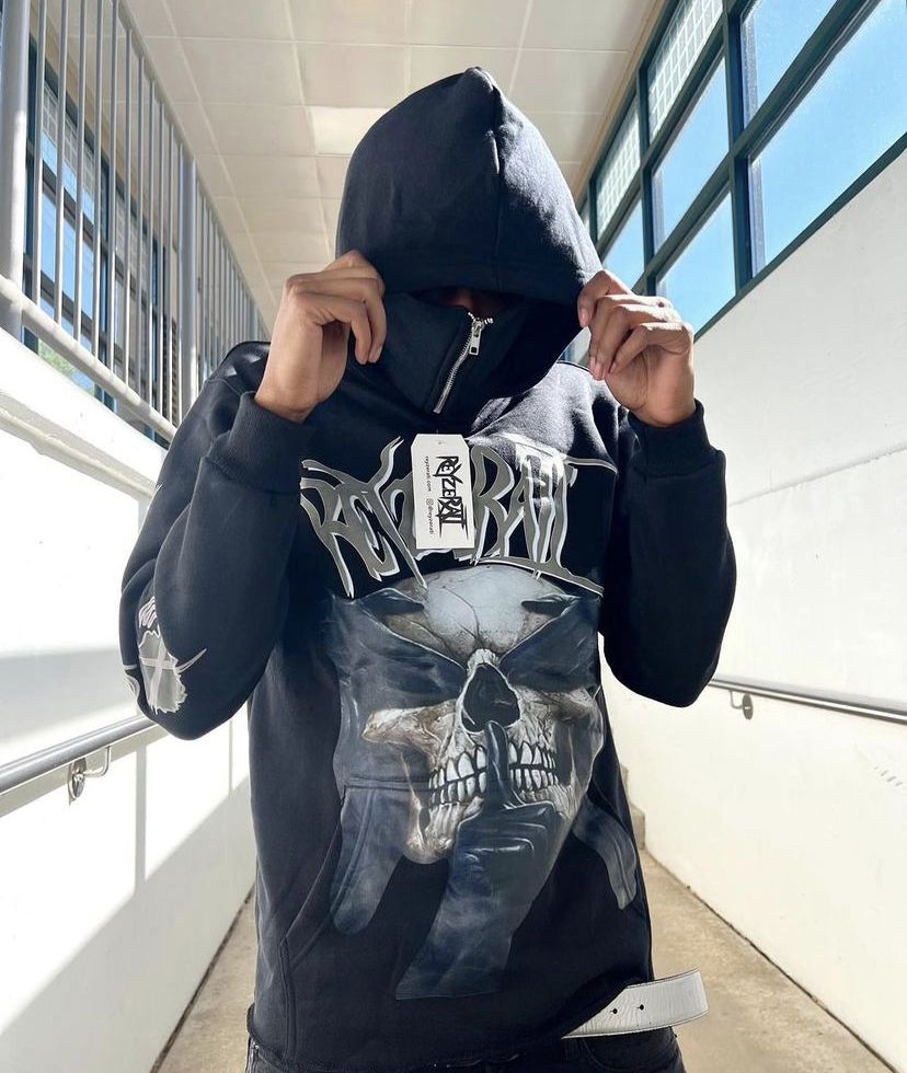 Fashion Skull Personality Street Style Long Sleeve Hoodie