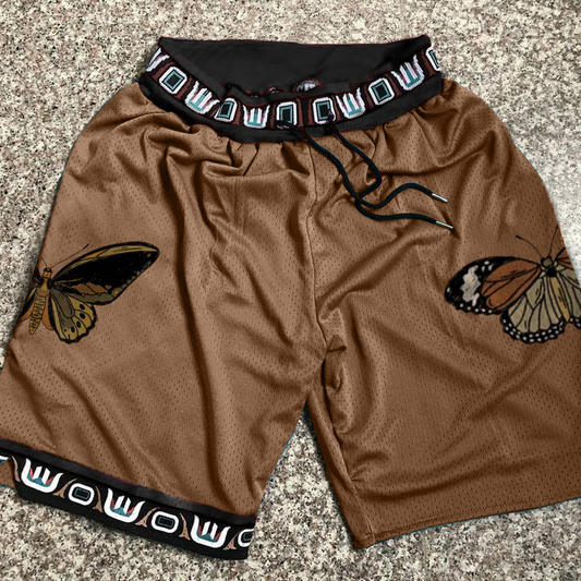 Sports ethnic retro style casual shorts