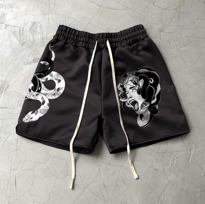 Vintage Fashion Medusa Shorts