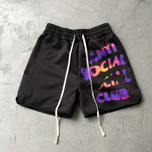 Tide brand watermark print street retro shorts