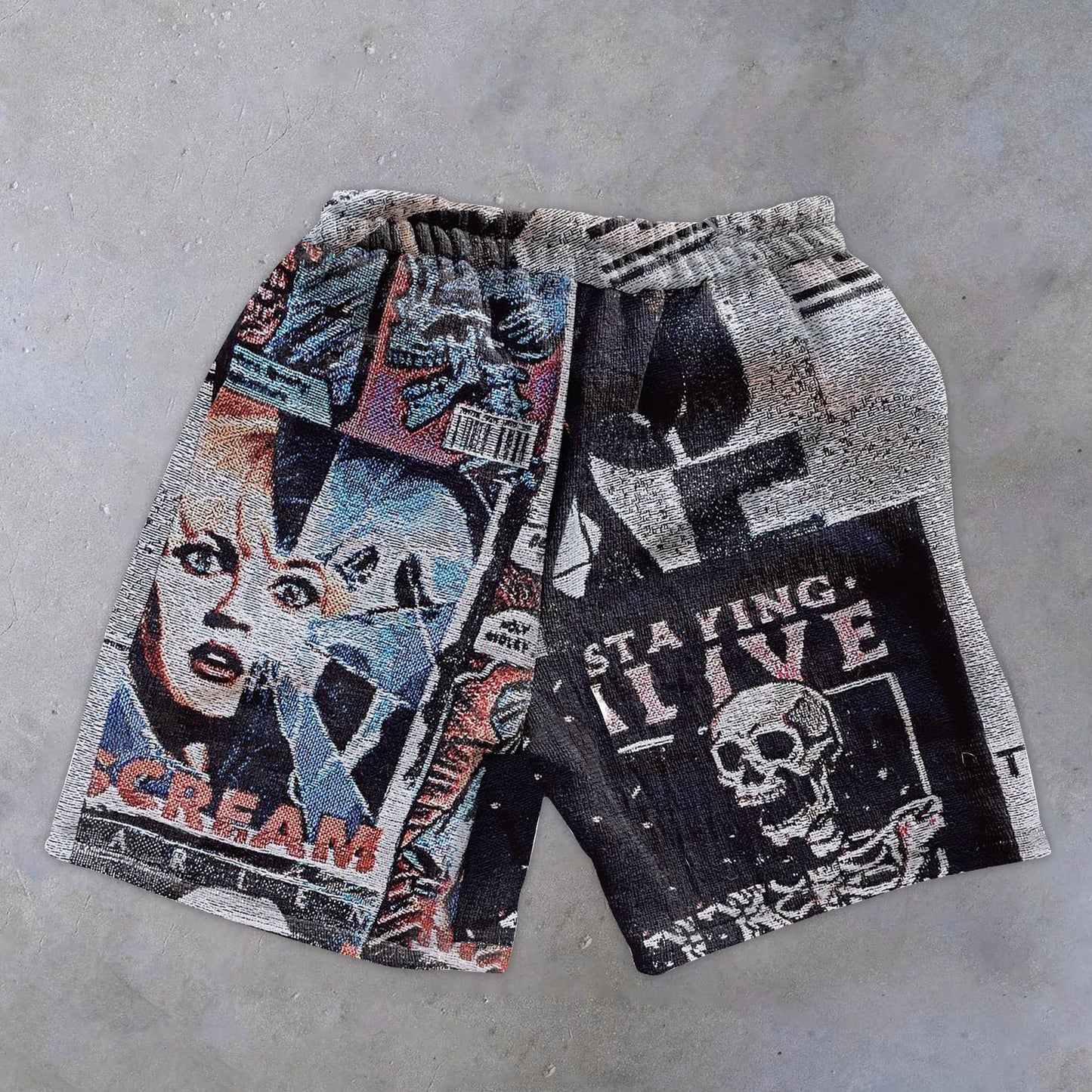 Trendy Vintage Personalized Print Shorts