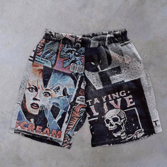 Trendy Vintage Personalized Print Shorts